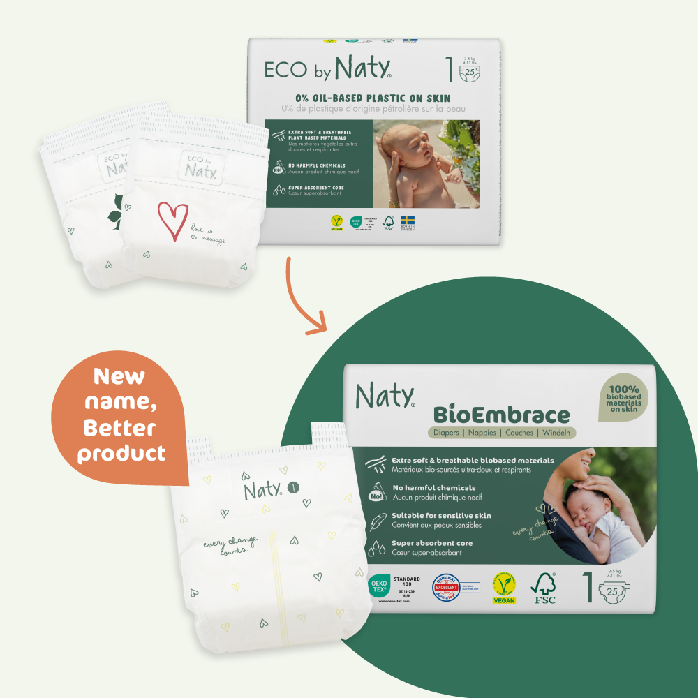 25 x Eco Diapers (Size 1), , grid, Eco by Naty